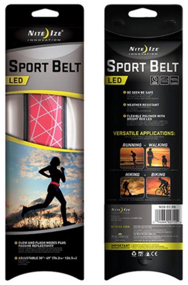 Art Nite Ize sportowy do biegania ze światłem LED Sport Belt Nite Ize 09466027114