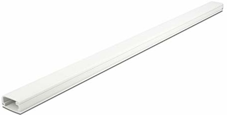 Delock Kanał kablowy z pokrywą samoprzylepny 26 x 13 mm - długość 1 m biały 20721