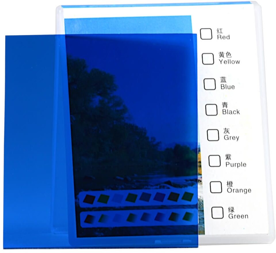 Delta Rechteckiger Filter blau 1655