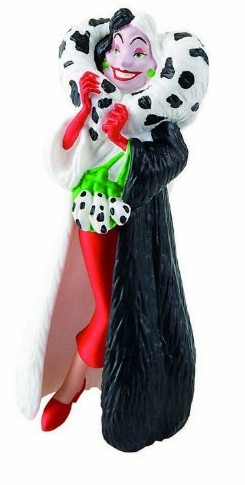 Bullyland 12512 figurka do gier, Walt Disney 101 Szary, Różowy, Cruella de Vil, ok. 10 cm