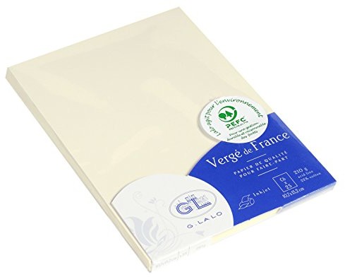 Lalo C6 Verge karty  kość słoniowa kolorów (25 sztuk) 16816L