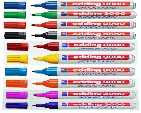 Edding felt Pen 3000 okrągły 1.5 3 MM wodoodporny