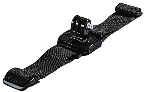 Hama mocowania na kask ochronny kask-uchwyt (obracany o 360 ° do hełmy z wentylacją, np. na rowerze kask, kask narciarski-, łącznie z pasem klejony pad, Action-CAM uchwyt na kask, kask, gurthalterung 00004 (RTVIBOSLU0006)