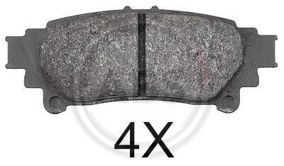 A.B.S. Zestaw klocków hamulcowych, hamulce tarczowe 37815