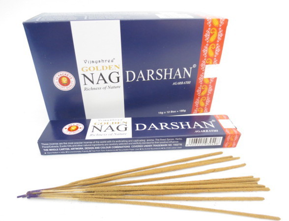 Kadzidełka VIJAYSREE Golden Nag Darshan - 15g vijaysree01
