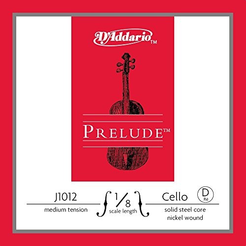 D'Addario D'Addario Prelude Skala 1/8 średnie napięcie pojedynczy sznur D na wiolonczelę J1012 1/8M