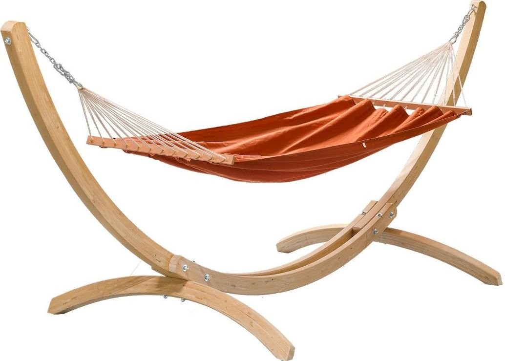 Elior Hamak na taras z drewnianym stelażem terracotta Cabana E12001Ola