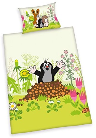 Herding dwustronna pościel flanelowa, kolorowy, 100 x 135 cm 2607201063