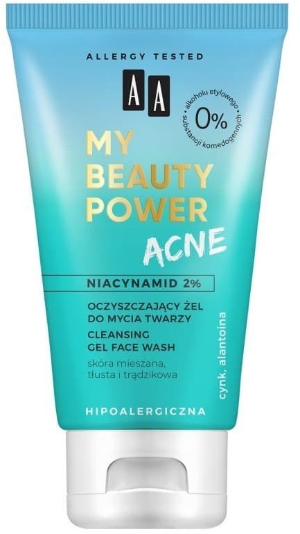 OCEANIC AA My Beauty Power Acne Oczyszczający Żel do mycia twarzy cera mieszana,tłusta,trądzikowa 150ml