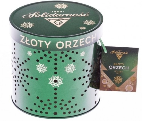 Solidarność Czekoladki Złoty Orzech 187g w eleganckiej puszce Lampion 17F1-4987A
