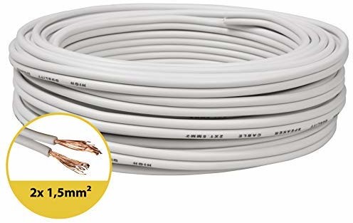 toolcity kabel do głośników biały