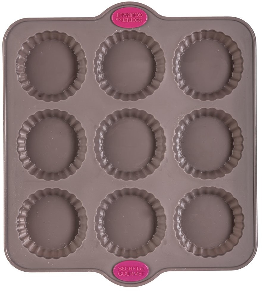 Secret de Gourmet Foremka silikonowa świetna blaszka która pomoże w przygotowaniu pysznych tartaletek lub słonych przekąsek B07PRDFL8W