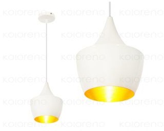 SUPERLED Lampa Wisząca Z Serii Retro & Loft Model Sl6419 E27 Gold Biała LAMPA-SL6419