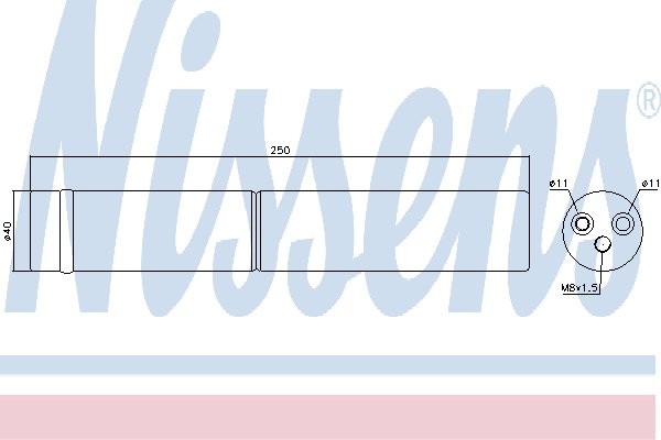 NISSENS Osuszacz, klimatyzacja NISSENS 95421