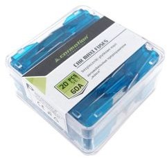 Bezpieczniki płytkowe MAXI 20 szt 60A 20x X45-0490 25