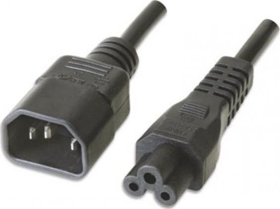 Manhattan Kabel zasilający Przedłużacz kabla zasilania C14 na C5 F/M 1.8m czarny 339360