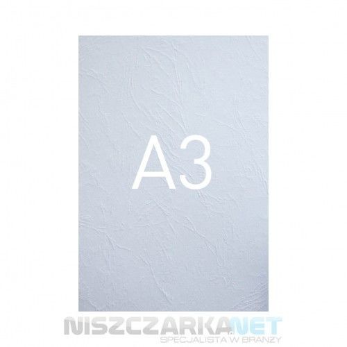 Opus Okładka kartonowa o fakturze skóry - O.UNIVERSAL - 420 x 297 mm (A3) - 100 arkuszy - biały