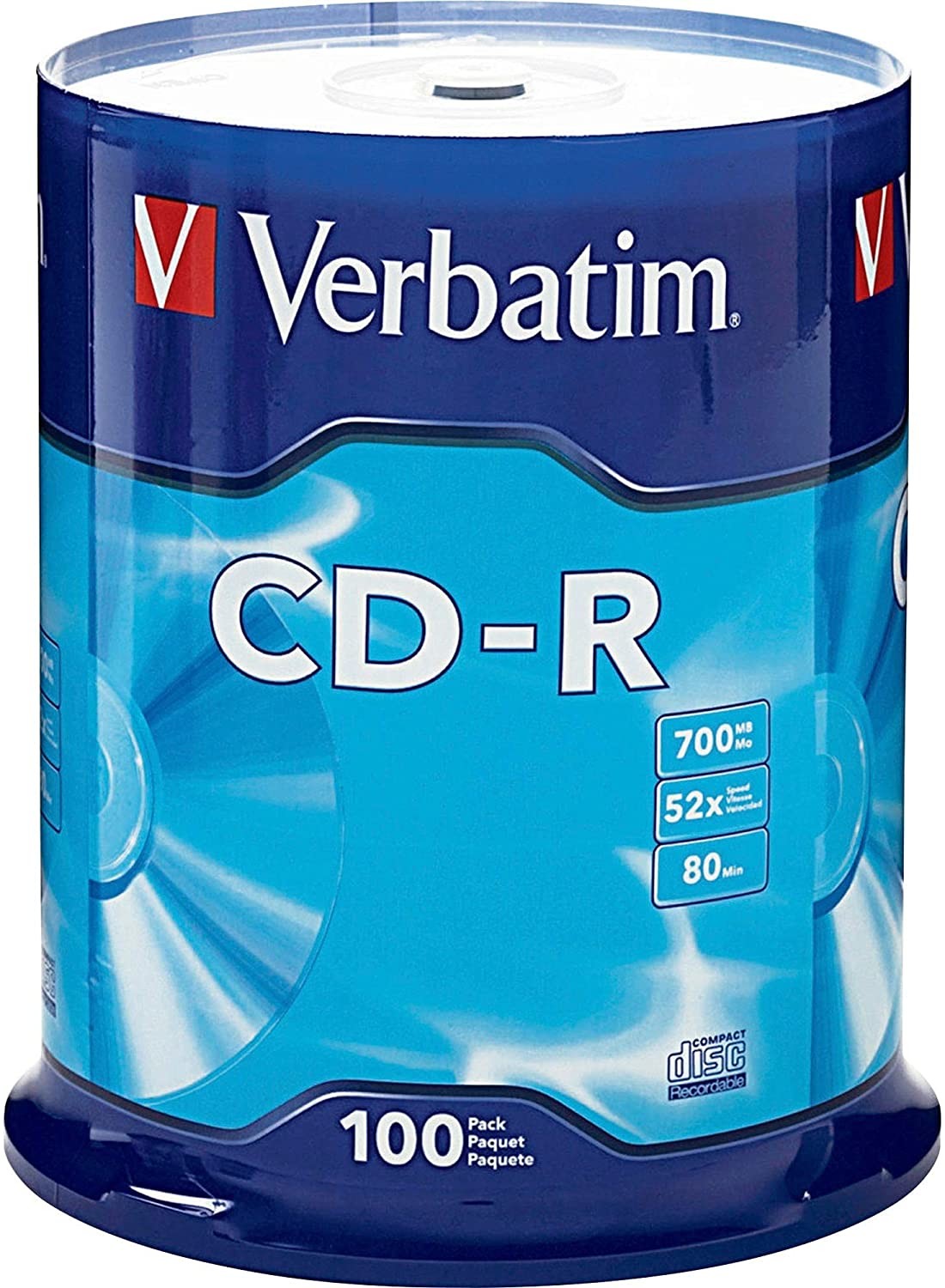 Verbatim Płyty Cd-r 700MB markowe cake 100 sztuk