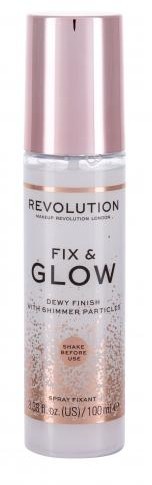 Makeup Revolution London London Fix & Glow Dewy Finish utrwalacz makijażu 100 ml dla kobiet