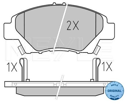 Wulf Gaertner Autoparts Zestaw klocków hamulcowych, hamulce tarczowe Wulf Gaertner Autoparts 025 249 7915/W