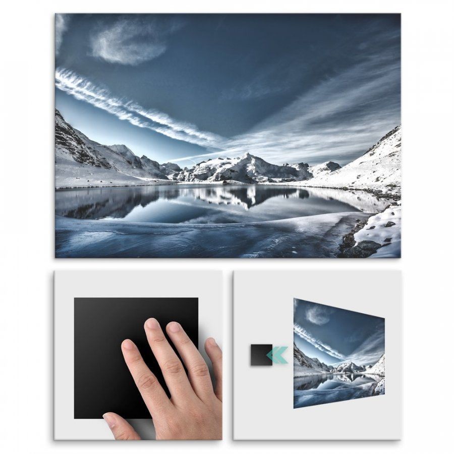 Pix4home Plakat metalowy zimowy krajobraz M POS-M-00713