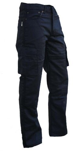 Australian Bikers Gear Spodnie dżinsy ABG  Motocykl/Cargo  Kevlar  Ochronniki CE  czarny, czarny KJ001-30L
