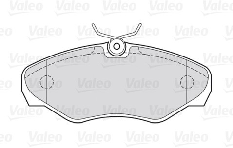 VALEO Klocki hamulcowe - komplet 301545