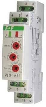 F&F Przekaźnik czasowy uniwersalny PCU-511 DUO 230V AC 24V AC/DC PCU-511DUO