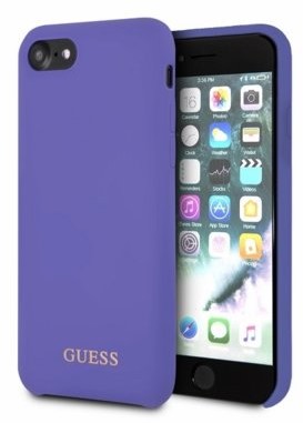 Guess Silicone - Etui iPhone 8 / 7 fioletowy