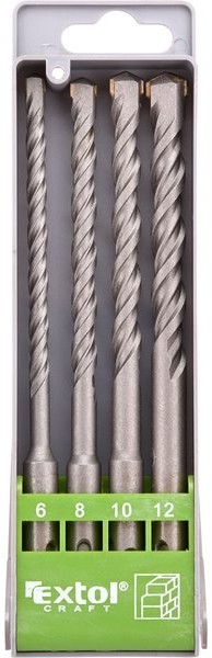 EXTOL CRAFT Zestaw wierteł do betonu SDS plus, 4szt 23902