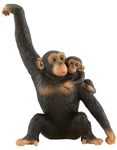 Bullyland 63594  figurka do gier, szympans z Baby, ok. 11 cm