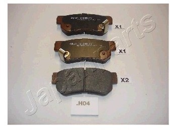 JAPANPARTS Zestaw klocków hamulcowych, hamulce tarczowe PP-H04AF