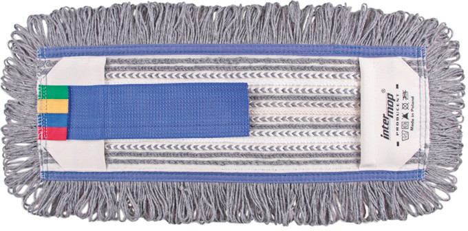Intermop MOP 40cm BAWEŁNA Z MIKROFAZĄ PREMIUM KOMBI MFKXK4P