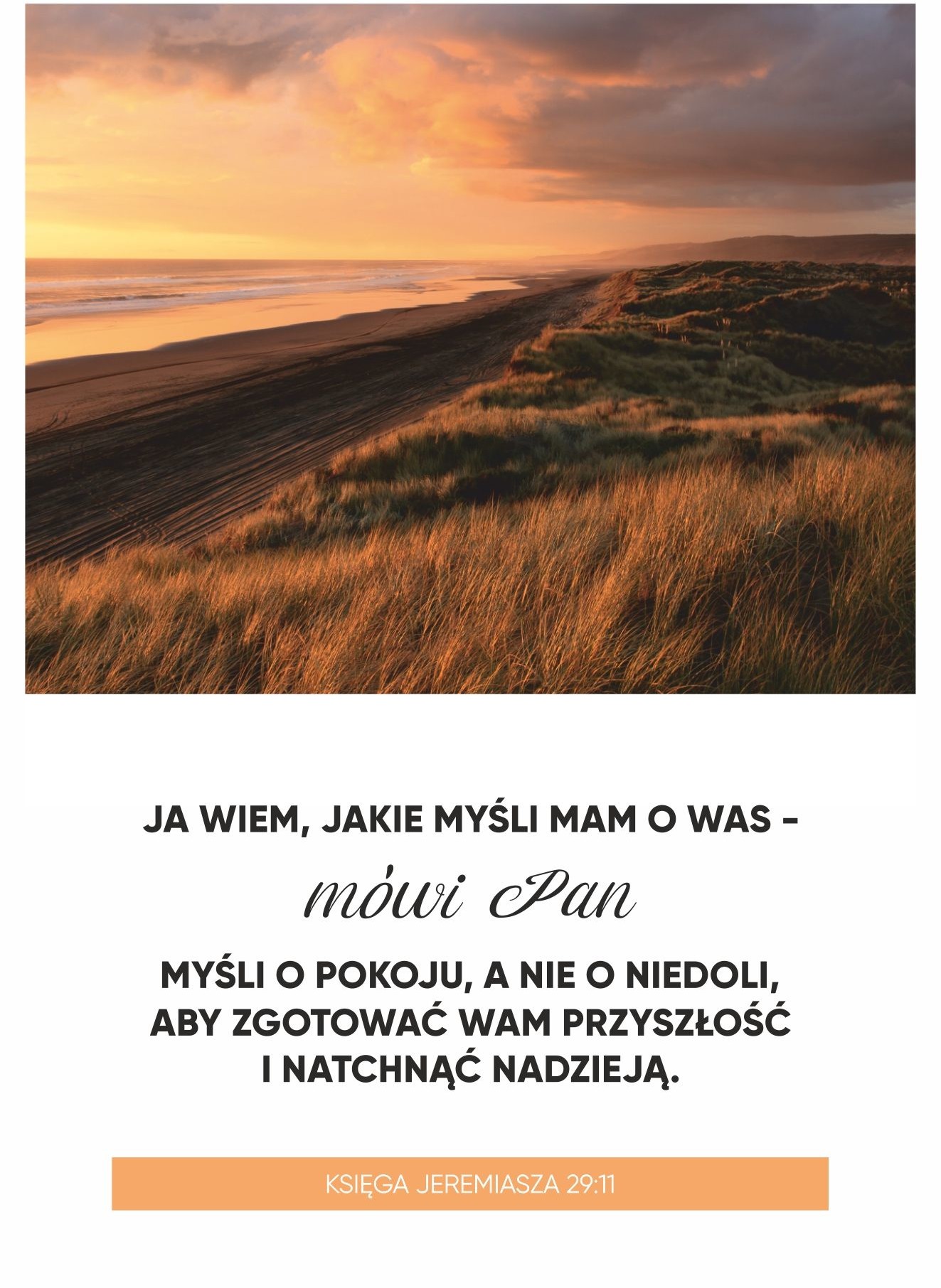 KOINONIA Kartka - Ja wiem, jakie myśli mam o was... - Koinonia