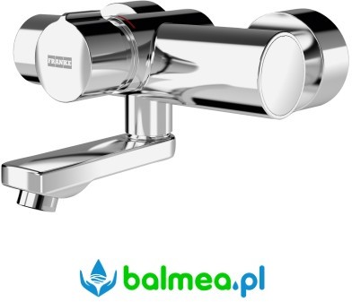 Franke Bateria umywalkowa naścienna F5 samozamykająca z regulacją temperatury F5SM1004