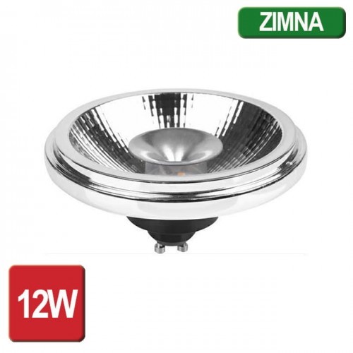 PremiumLUX ŻARÓWKA TRISTAN ES111 GU10 12LED 12W 230V BIAŁA ZIMNA Z ODBŁYŚNIKIEM 24 ST. LUX02942