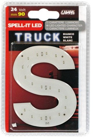 Unbekannt Lampa, Spell-IT LED, 90 MM, 24 V, small, biały 98741