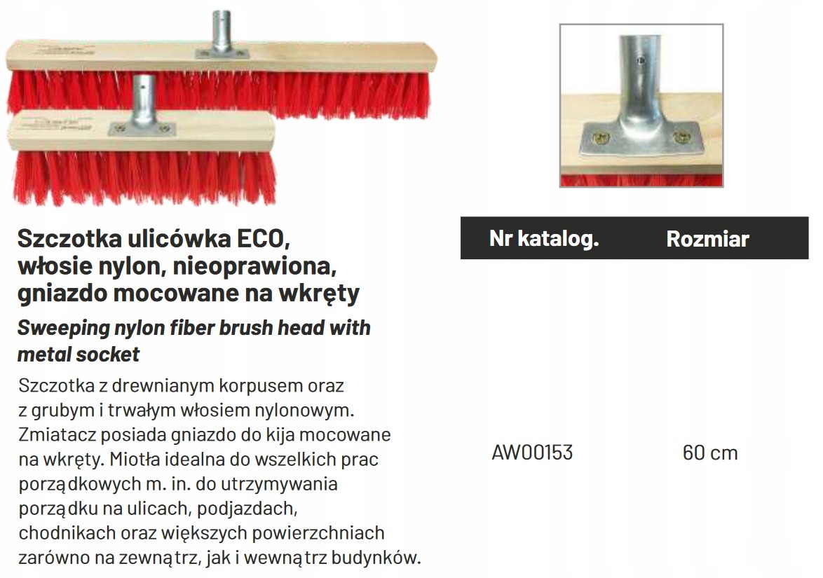 Aw Szczotka Ulicówka Eco 60cm AW00153