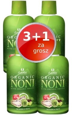 Organic Noni with Organic Fruits (3+1 za grosz) Bogaty w eko soki z owoców noni, granatu, czereśni, winogron XB0200