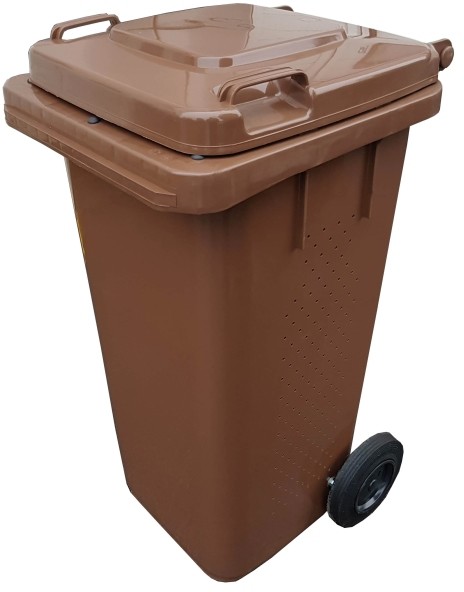 Pojemnik na odpady Bio 240 l brązowy 27015