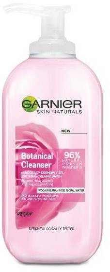 Garnier Botanical Cleanser Soothing Creamy Wash łagodzący kremowy żel Woda Różana 200ml