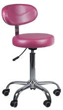 Beauty System Taboret kosmetyczny z opar. BD-9934 wrzos BD-9934/158