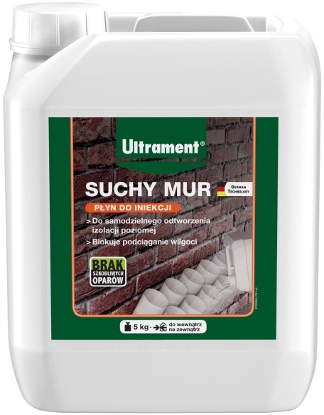 Ultrament Płyn do iniekcji Suchy Mur 5 kg 47610000196108007