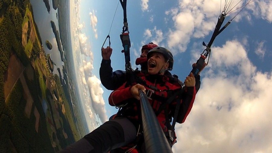 Lot paralotnią z wideofilmowaniem - Białystok lot z Mistrzem Świata LPZWB