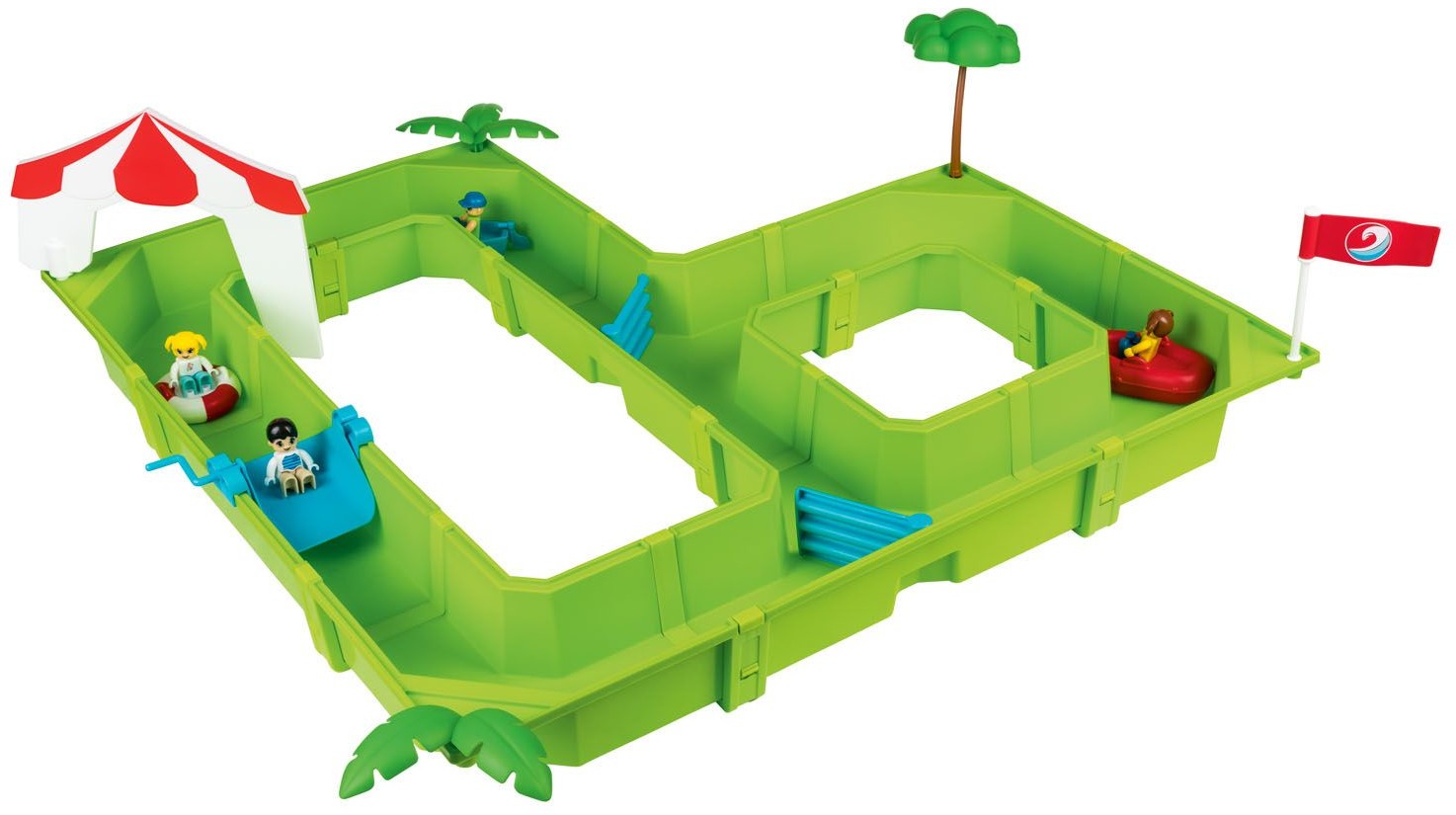 PLAYTIVE PLAYTIVE Zestaw do zabawy wodnej, 32 elementy (Park rozrywki) 4055334042369