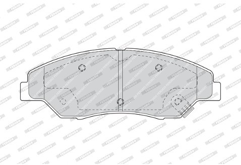 FERODO (FEDERAL-MOGUL) Zestaw klocków hamulcowych, hamulce tarczowe (FEDERAL-MOGUL) FDB1536