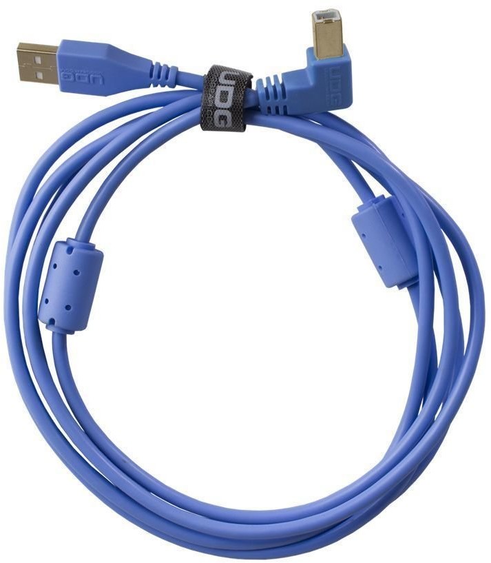 UDG UDG Ultimate Audio Cable USB 2.0 A-B Blue Angled 2m