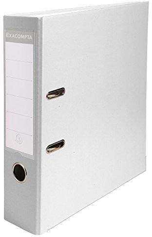 Exacompta segregator (2 pierścienie, polipropylen, grzbiet o szer. 80 mm, A4), biały 918402B
