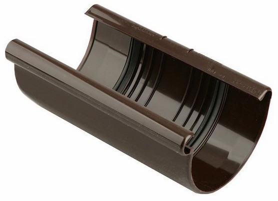 Marley Łącznik prosty do rynny średnica 7 5 cm brązowy