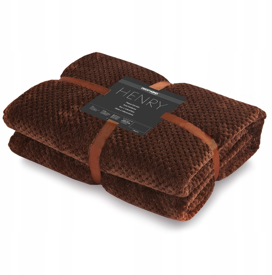 DecoKing Koc Narzuta Henry 220X240Cm Brązowy